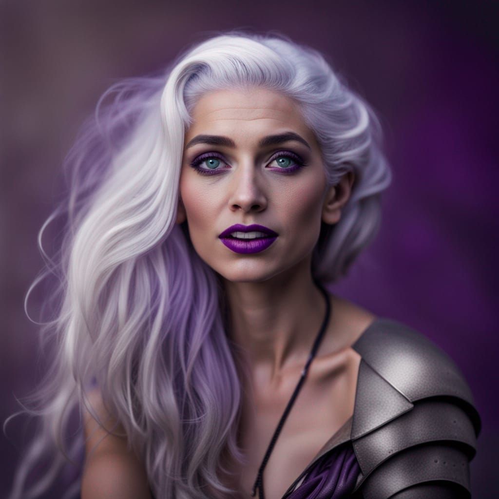 Valyrian Woman Portrait with Silver Hair