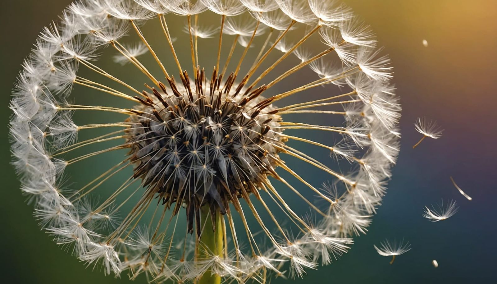 Dazzling Dandelion Seeds Dance in the Breeze