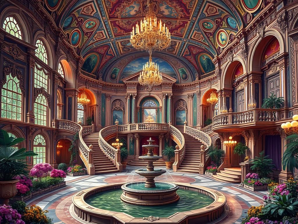 Baroque Palace of Grandeur and Opulence