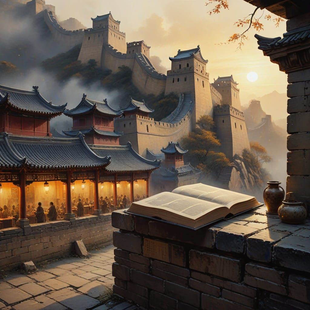 Great Wall Book Fair with Ethereal Digital Projections