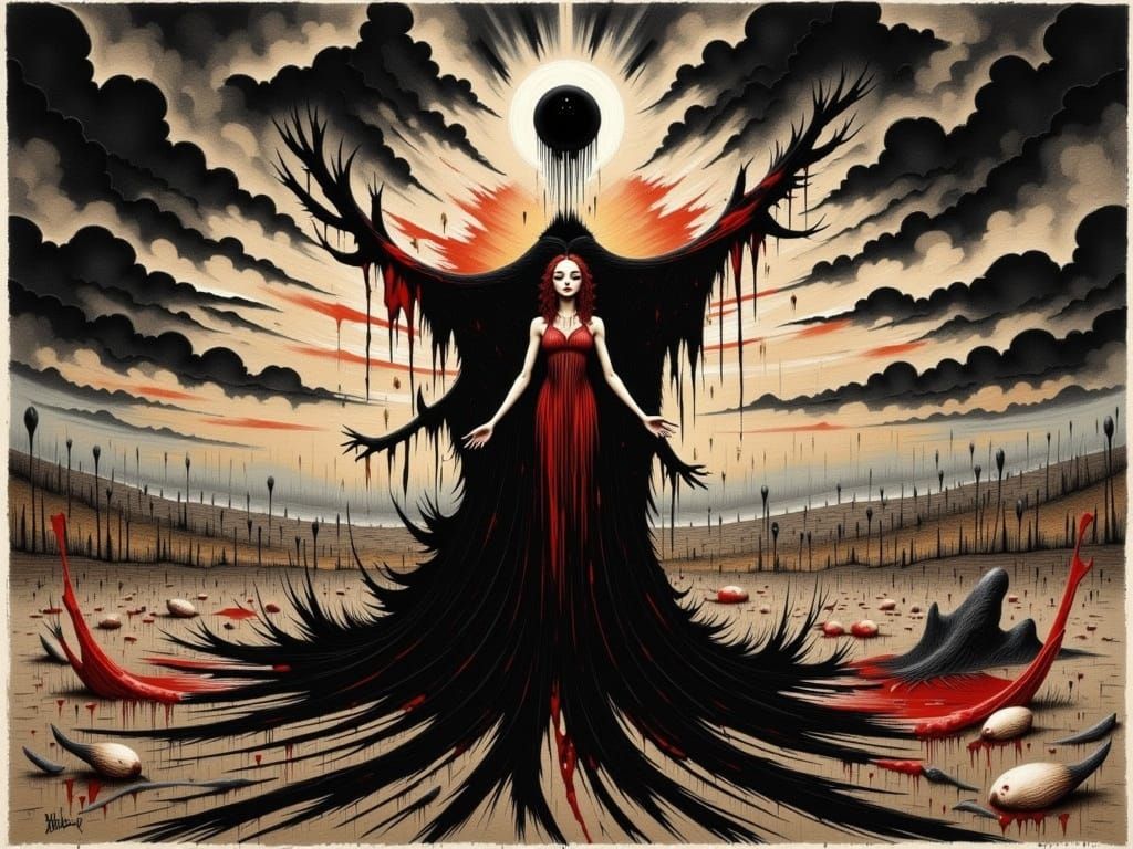 Blood Moon Oracle Oracle with Blood Orange Aesthetic