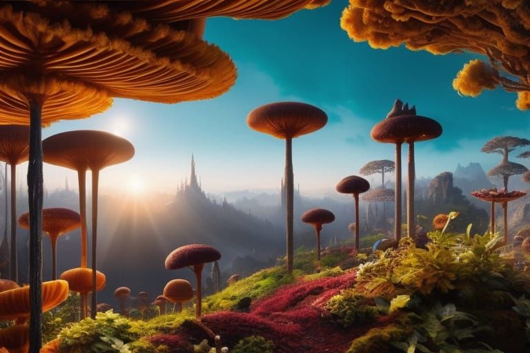 Trypophobic Mushrooms in Lost Magic Wood