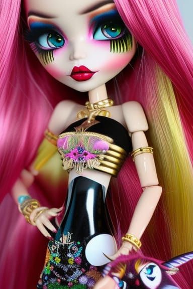 Bratz Doll Character in Ethereal Gothic Style