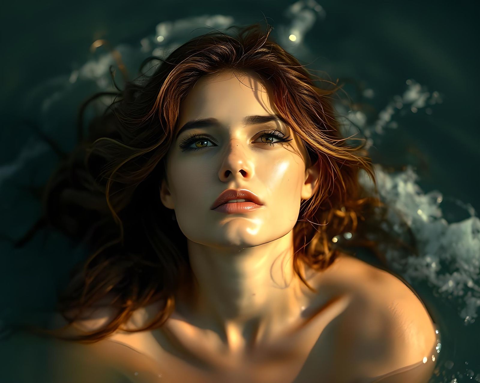 Birth of Venus in Hyperrealistic Mixed Media