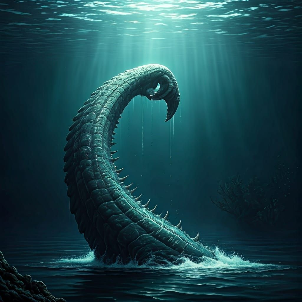 Gigantic Mosasaur Flipper Emerges from the Depths