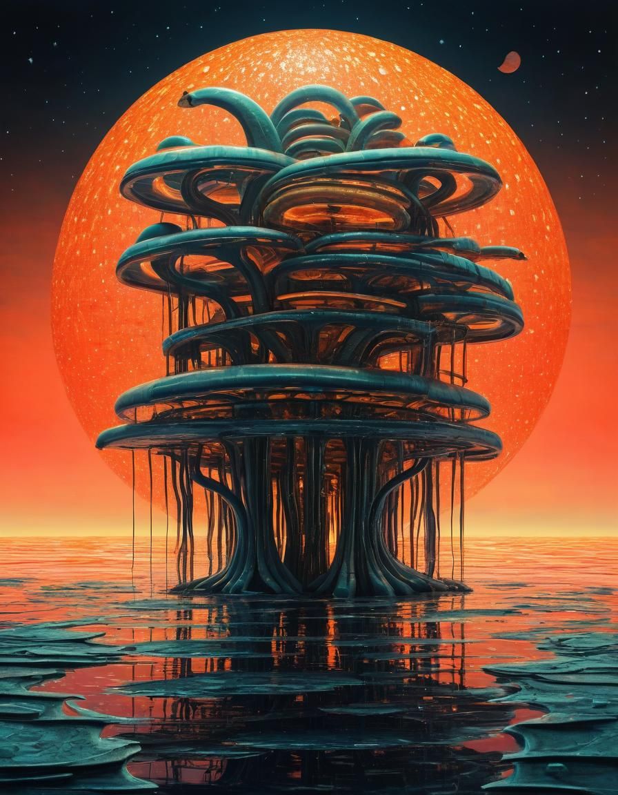 Intrigued Bananas in Ethereal Surrealist Style