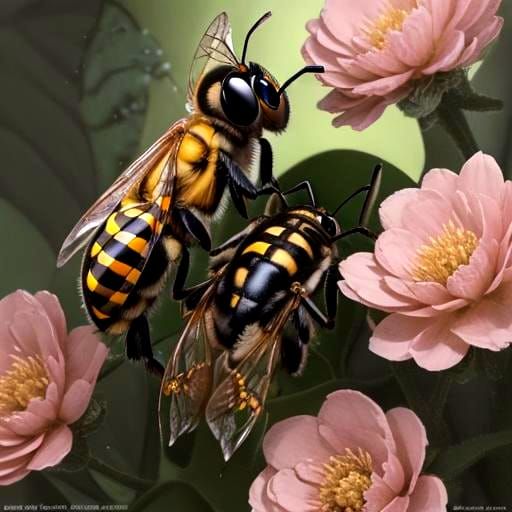 Detailed Specimen of a Northern Yellowjacket Wasp