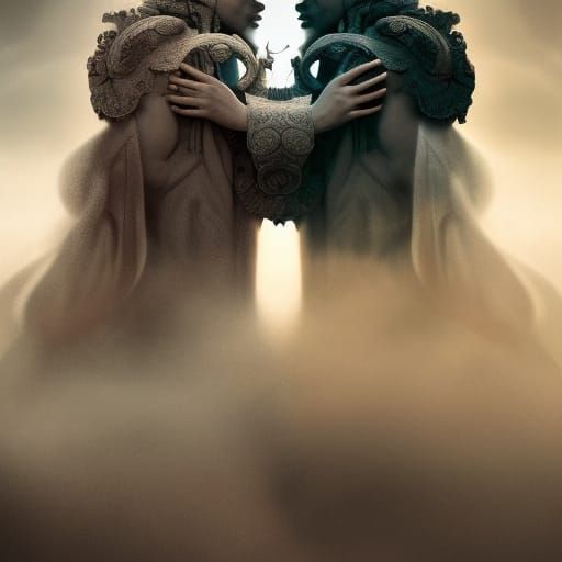 Duality: A Yin and Yang Digital Painting