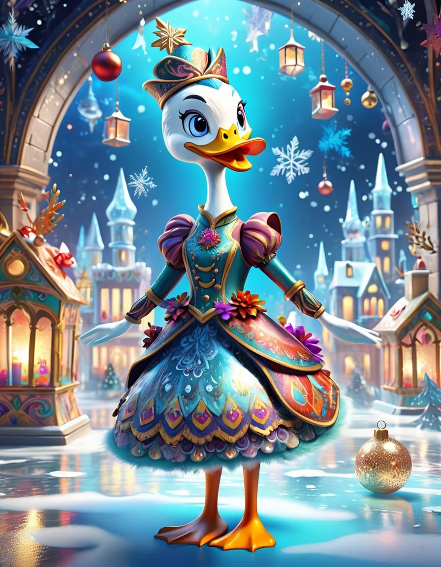 Whimsical Duck Runs Secret Art Gallery Under Ice