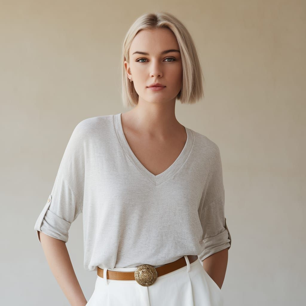 Elegant Woman in Soft Focus