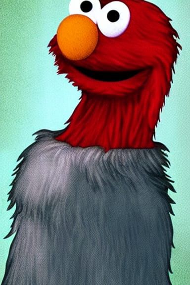 Elmo as Renaissance Portrait by Da Vinci