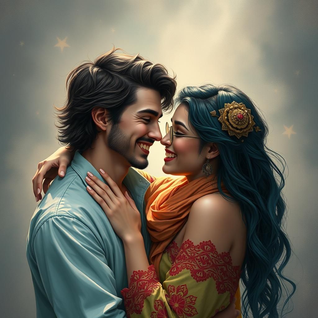 Warm Embrace: A Hyperdetailed Fantasy Portrait