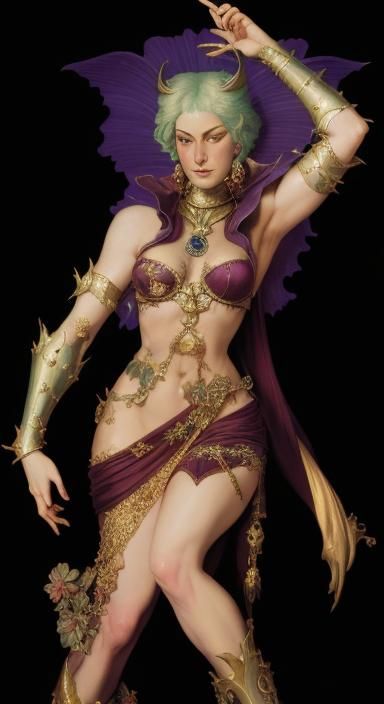 Erotic Devilish Figure in Renaissance Style