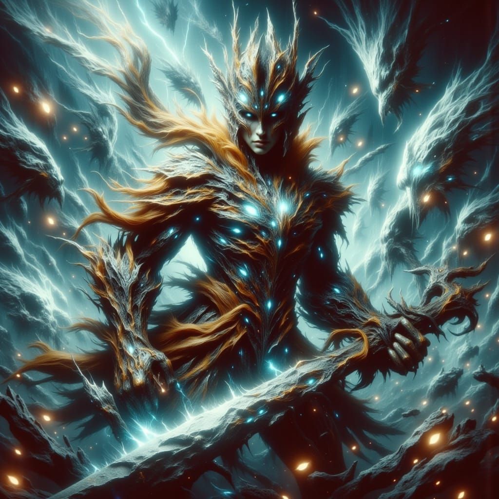 Ominous Surreal Scene in Morbid Style