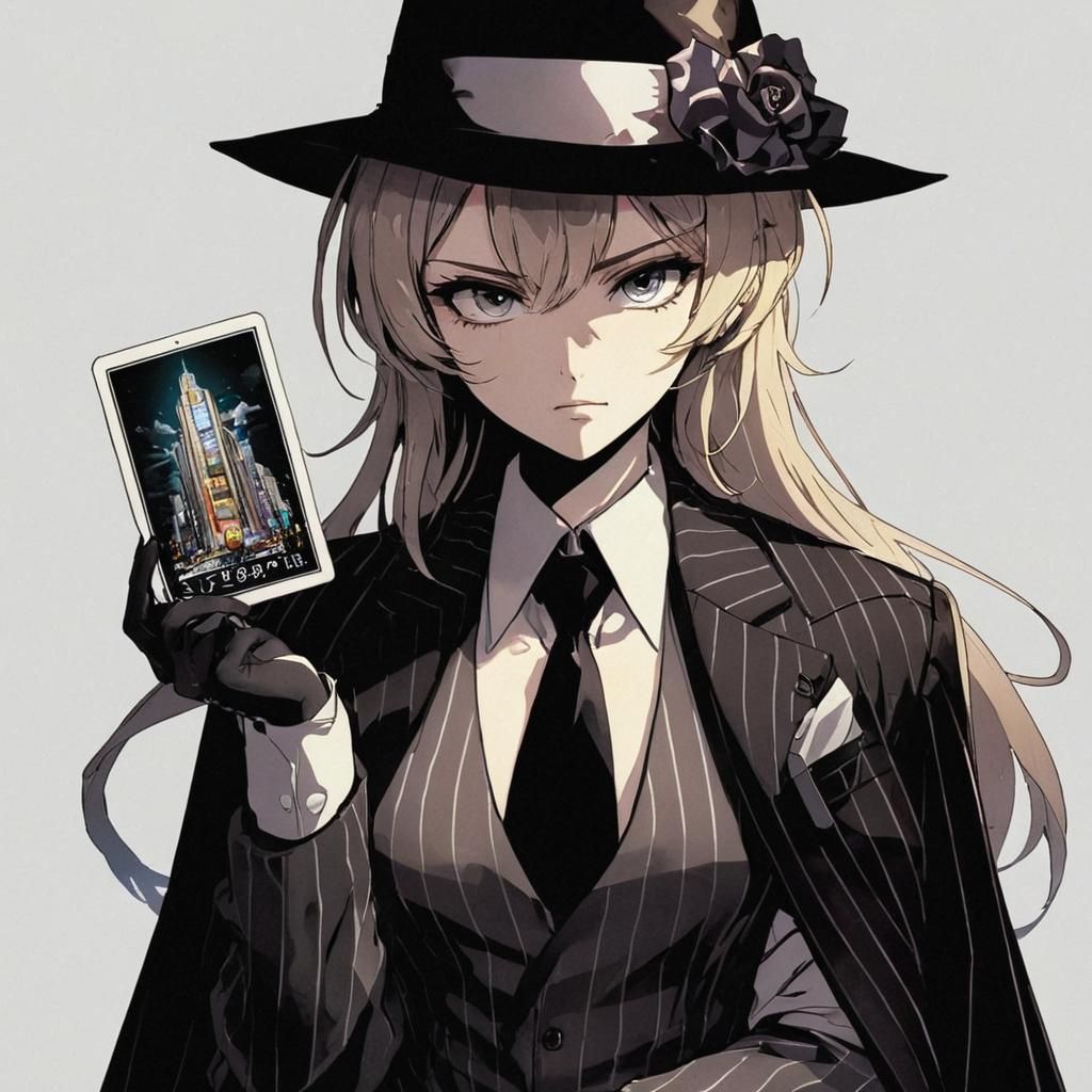 Futuristic Manga High Priestess in Studio Trigger Style