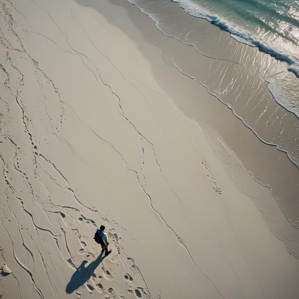 White Sand Beach: Professional Photography with Bokeh