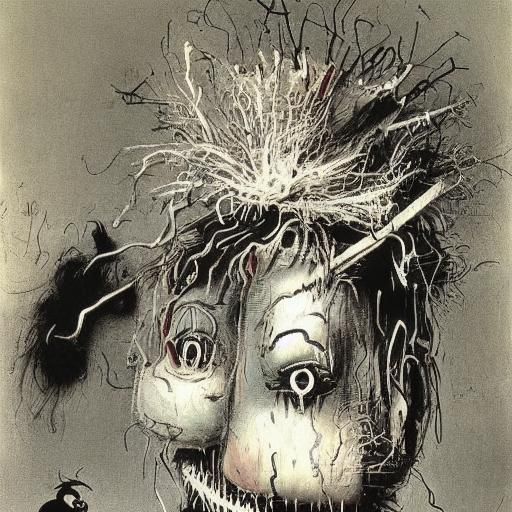 Horrific Scarecrow Inspired by Surrealist Art