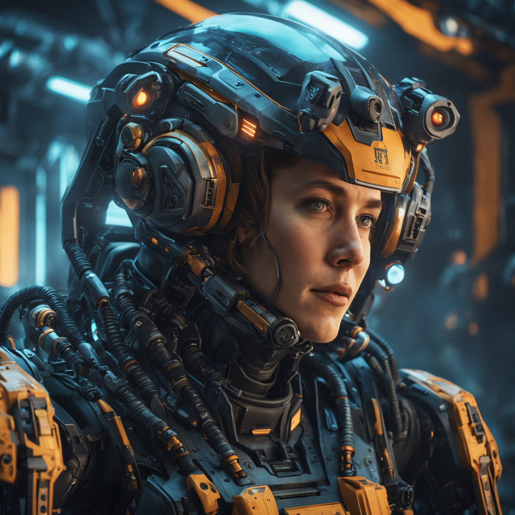 Ellen Ripley in Power Loader Exosuit, Sci-Fi Concept Art