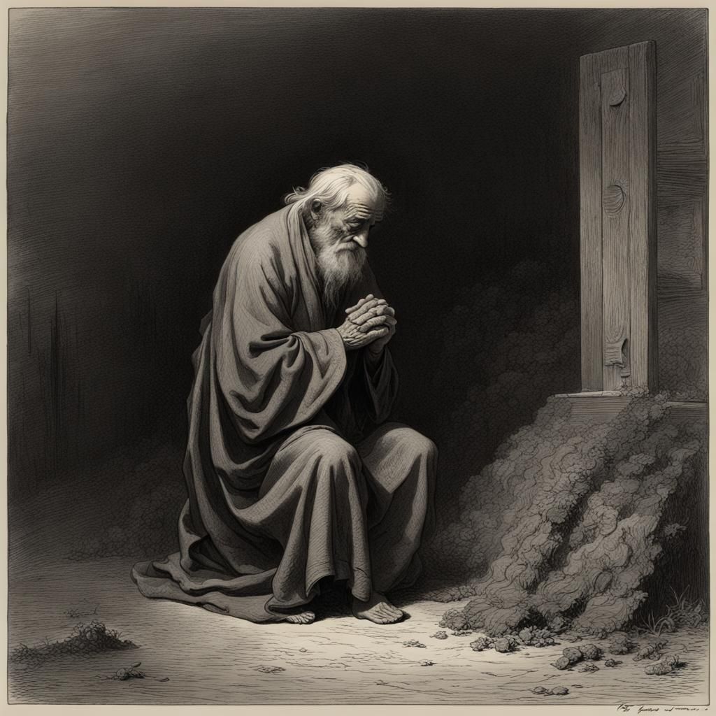 Gothic Horror: An Old Man Praying