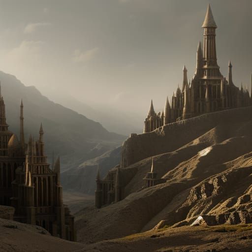 Jewish Man and Priest at Dentist: Cinematic Digital Art