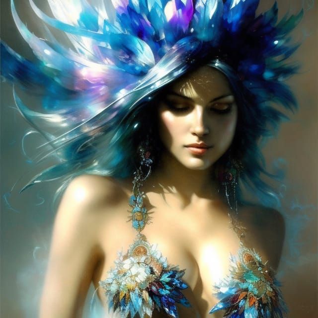 Magical Crystal Shop in Hyperdetailed Digital Art