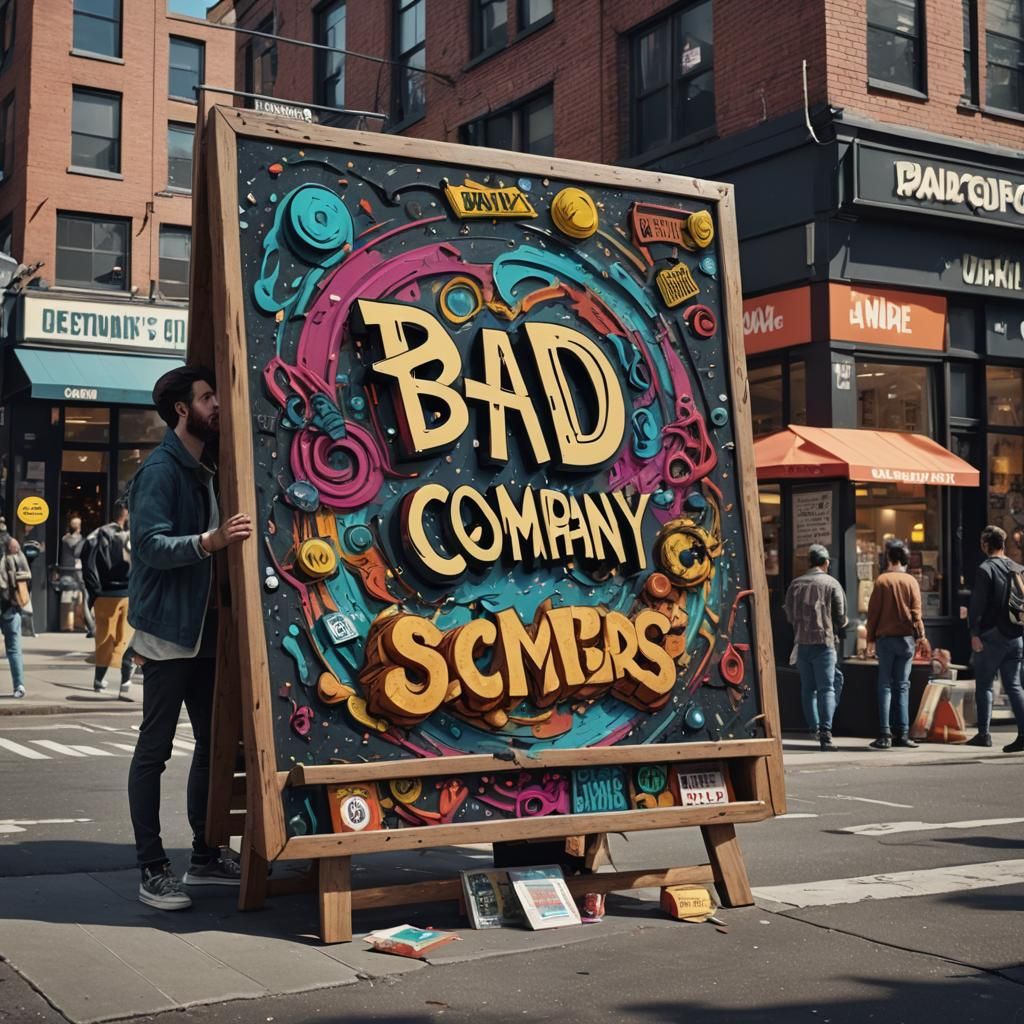 Business Ad: Bad Company, Matte Painting
