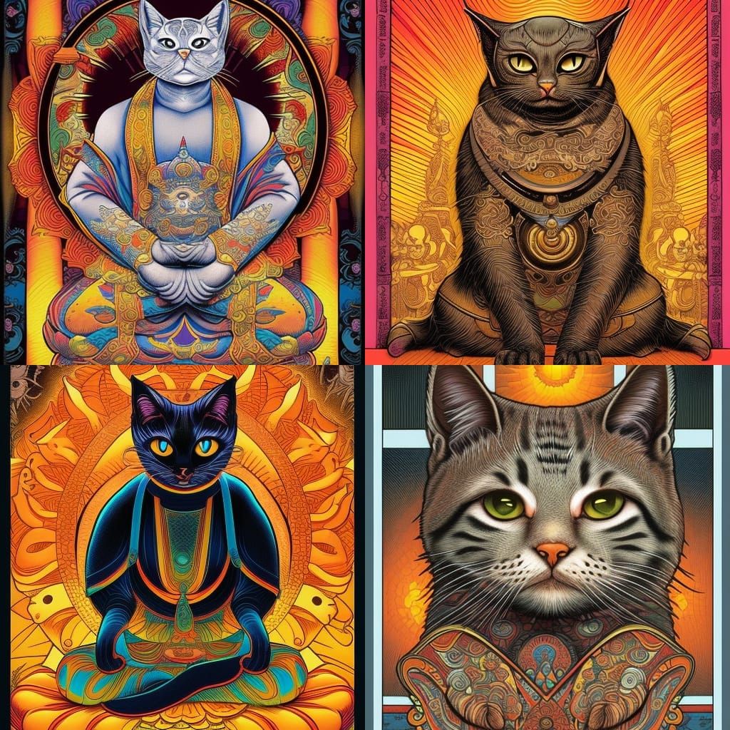 Buddhist cat
