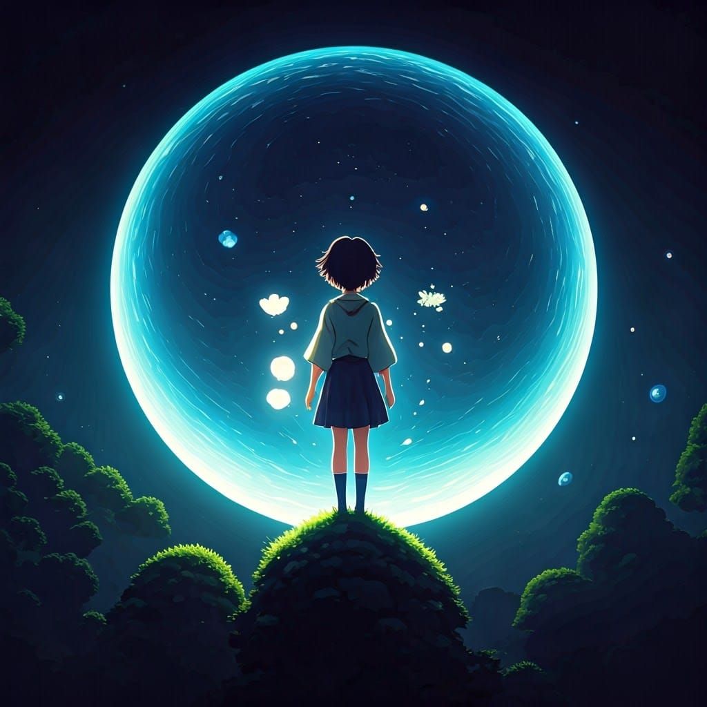 Creativity Spring in Anime Key Visual Style