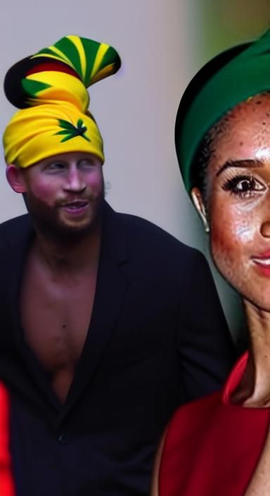 Megan Markle and Prince Harry in Jamaica