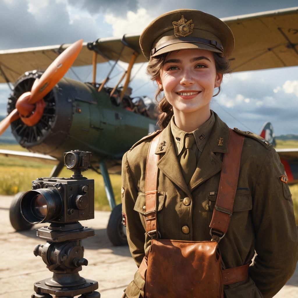 WW I Pilot Fantasy Art in Unreal Engine 5