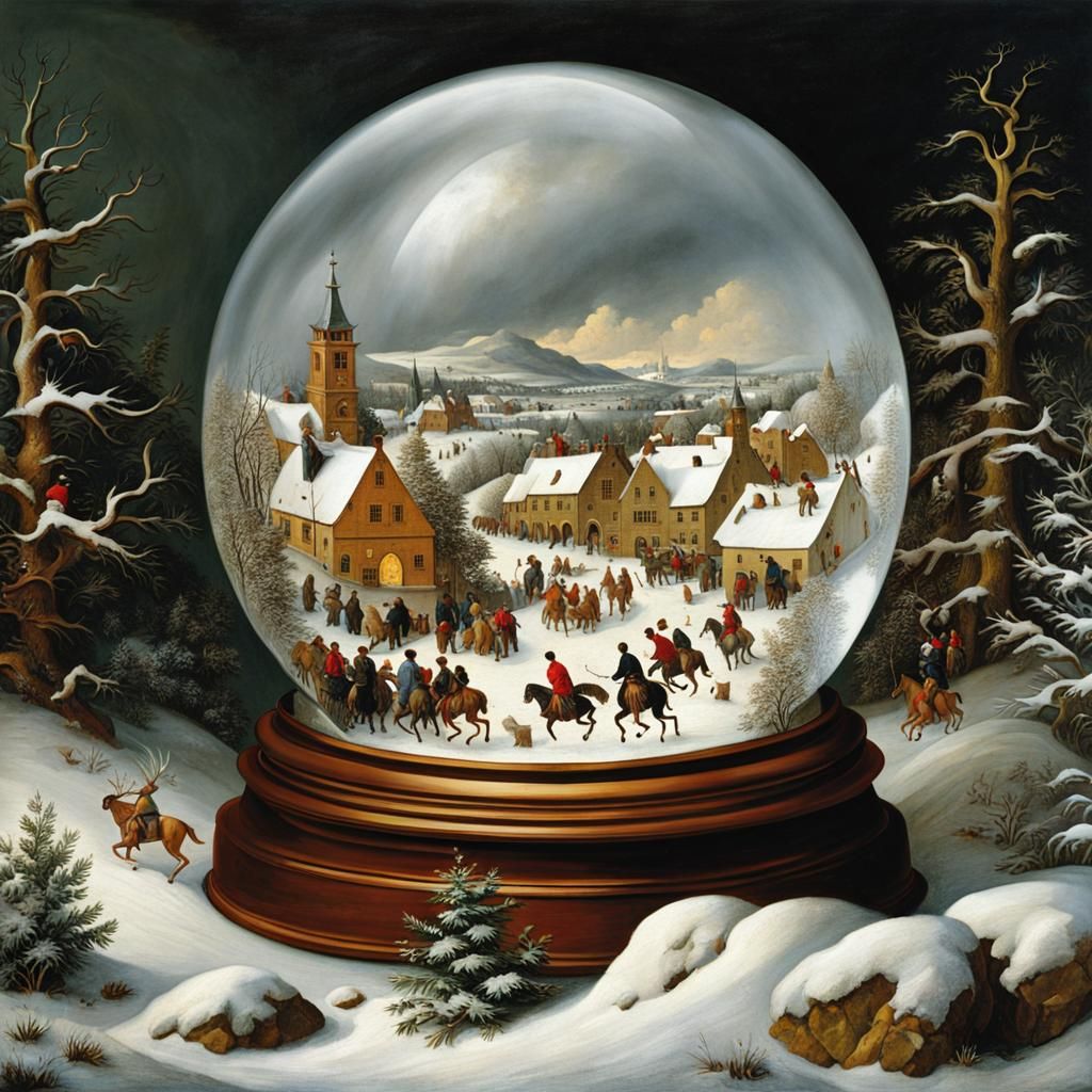 Hunters in the Snow Globe