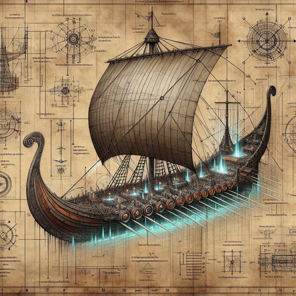 Viking Ship Schematic