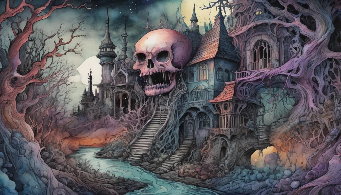 Nightmares and Dreamscapes: Intricate Illustration