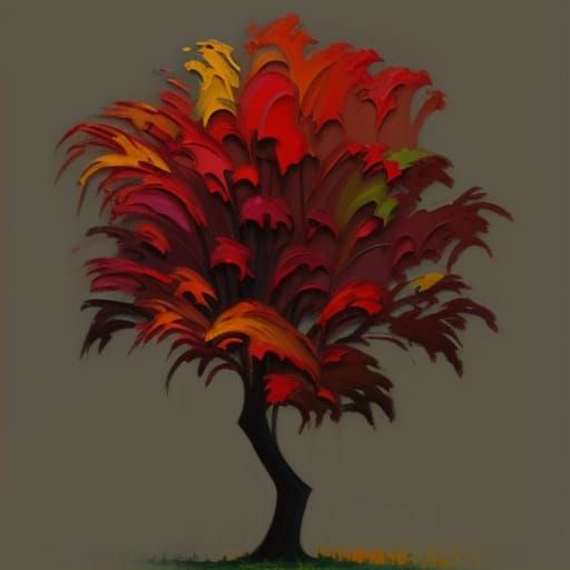 Expressionist Painting in Neo-Impressionism Style