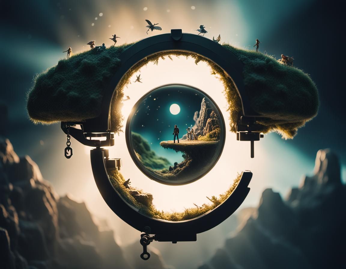 Magical Miniature World Inside 3D Key