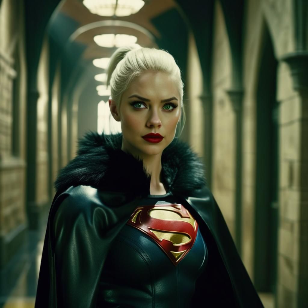 Supergirl in Hogwarts: A Cinematic Portrait