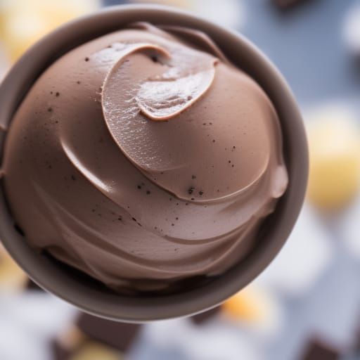 Delicious Chocolate Frozen Yogurt, Professional Photography