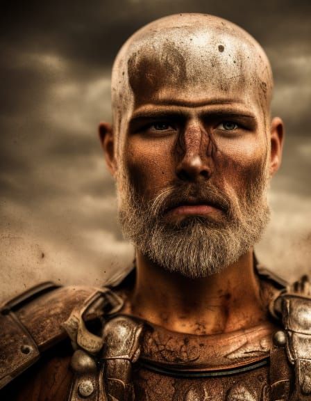 portrait of a ancient warrior