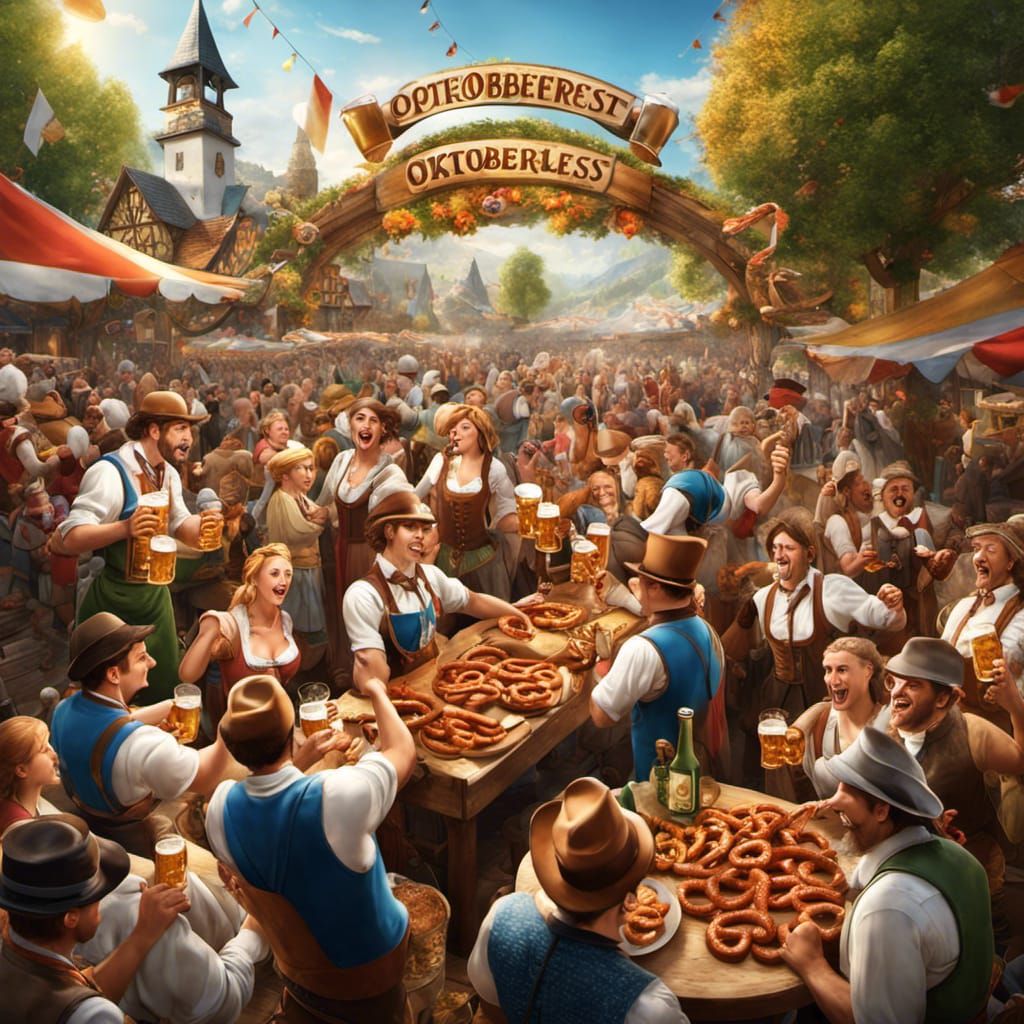 Oktoberfest Festivities in a Digital Matte Painting