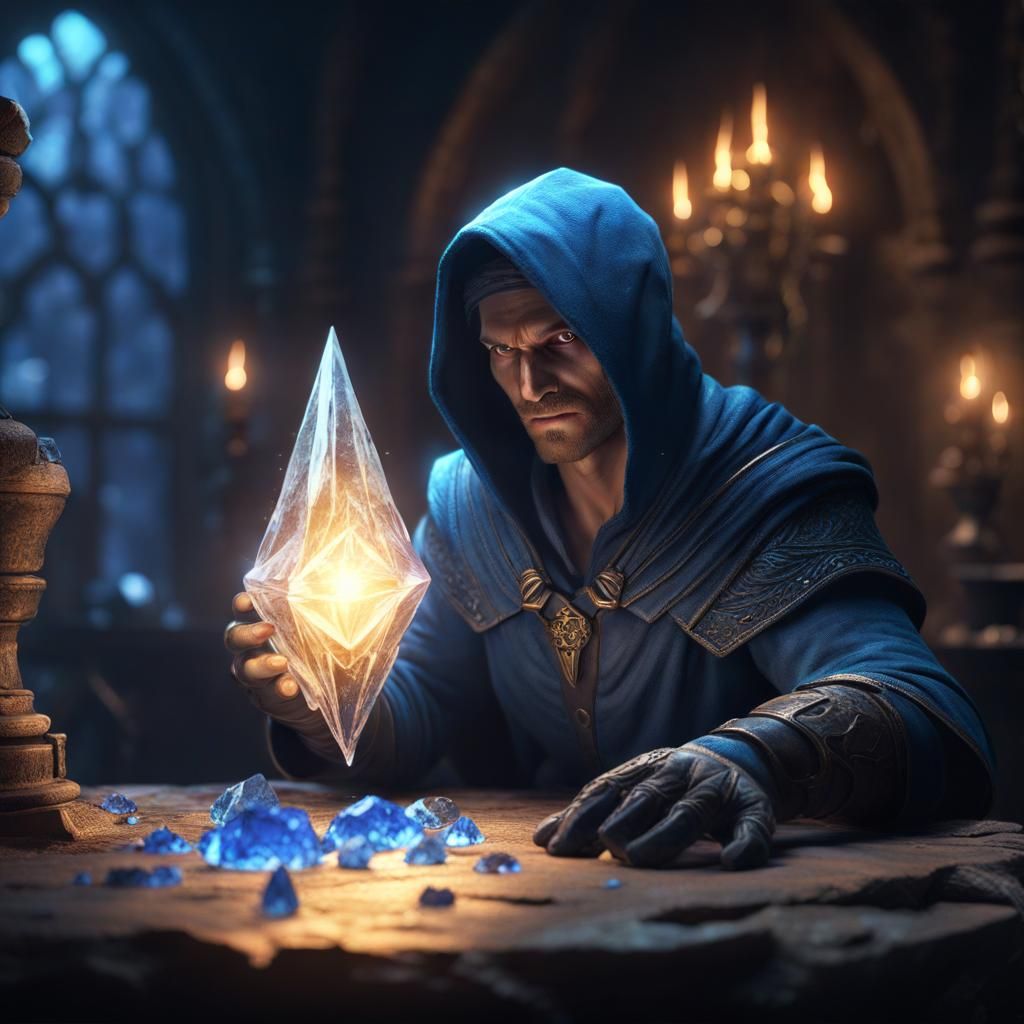 Thief Steals Light from Glowing Crystal