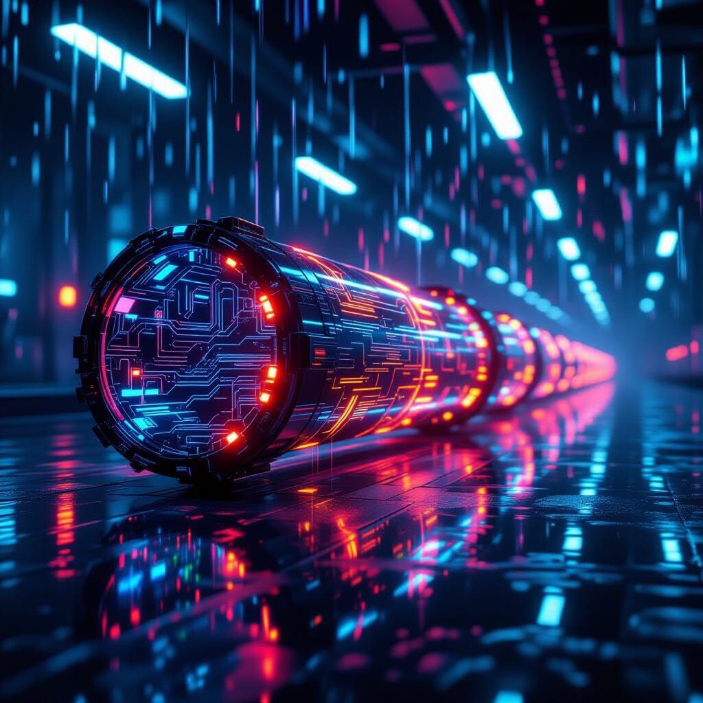 Artificial rainy tube