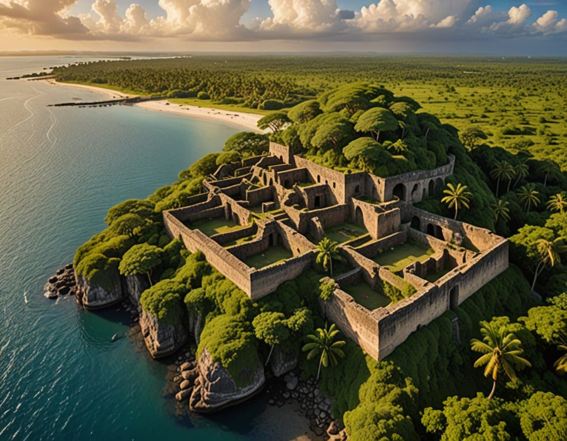 Ancient Tanzanian Port Cities in Tropical Storm Light