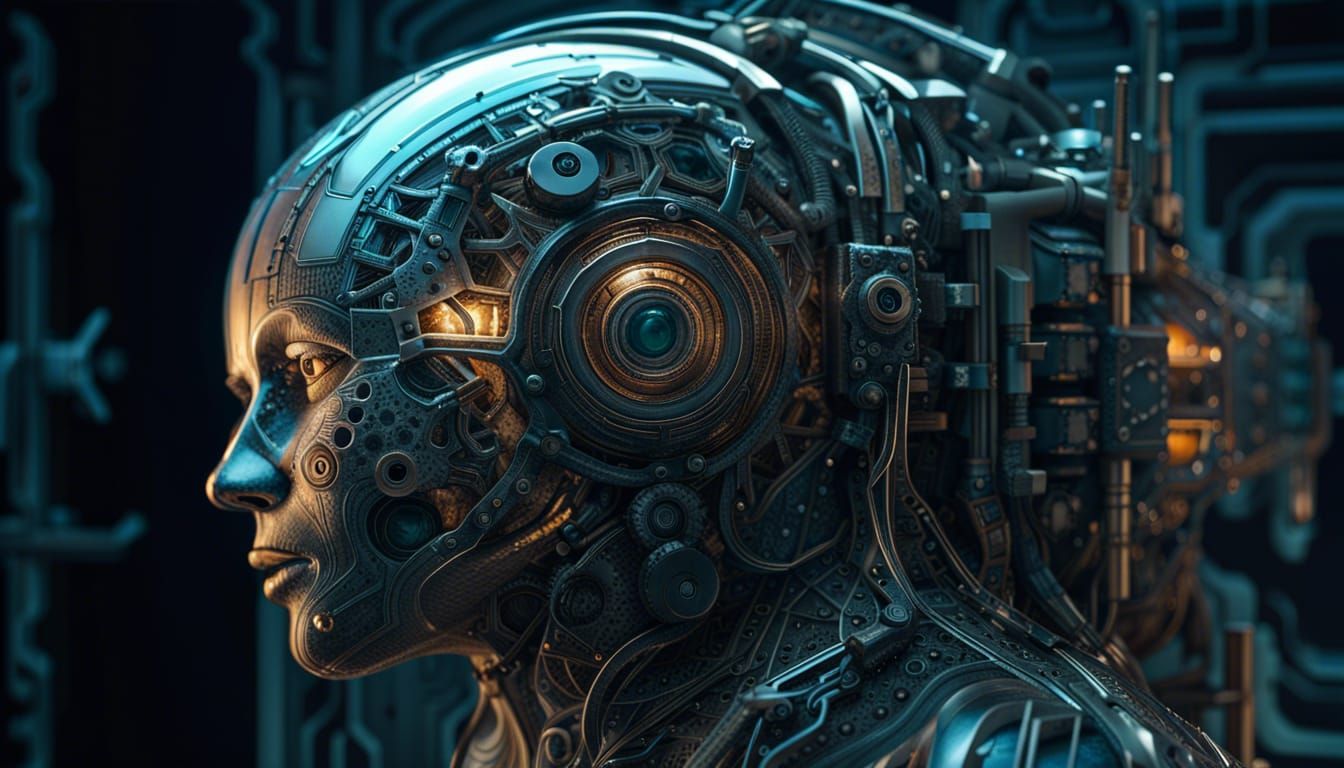 Cybernetic Workers in Photonic Display: Hyperrealistic Digit...