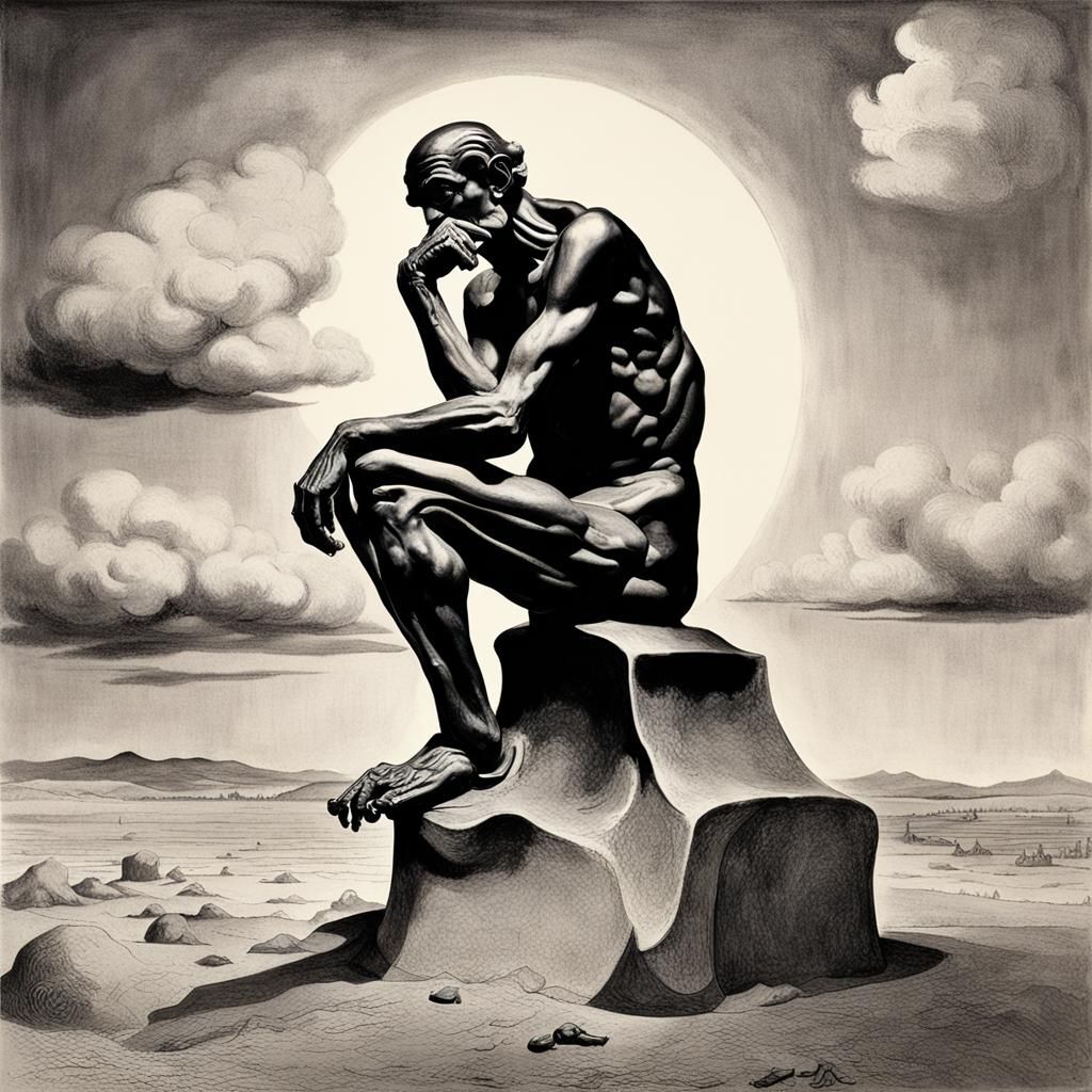 The thinker by Dali