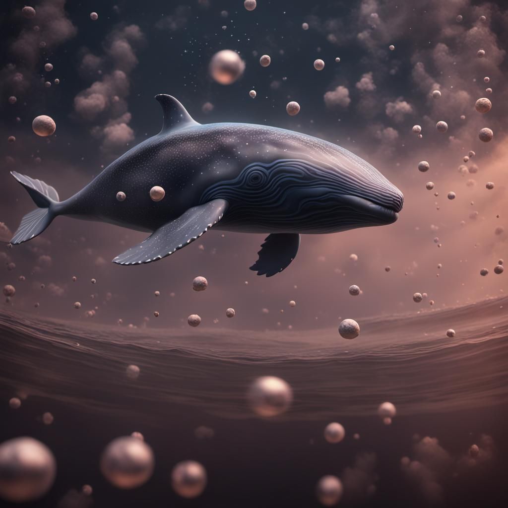 Majestic Whale Soaring Through the Sky