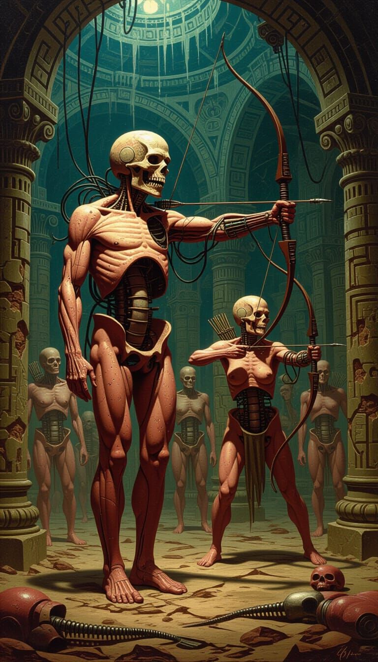 Gigeresque Biomechanical Chamber in Oil on Canvas