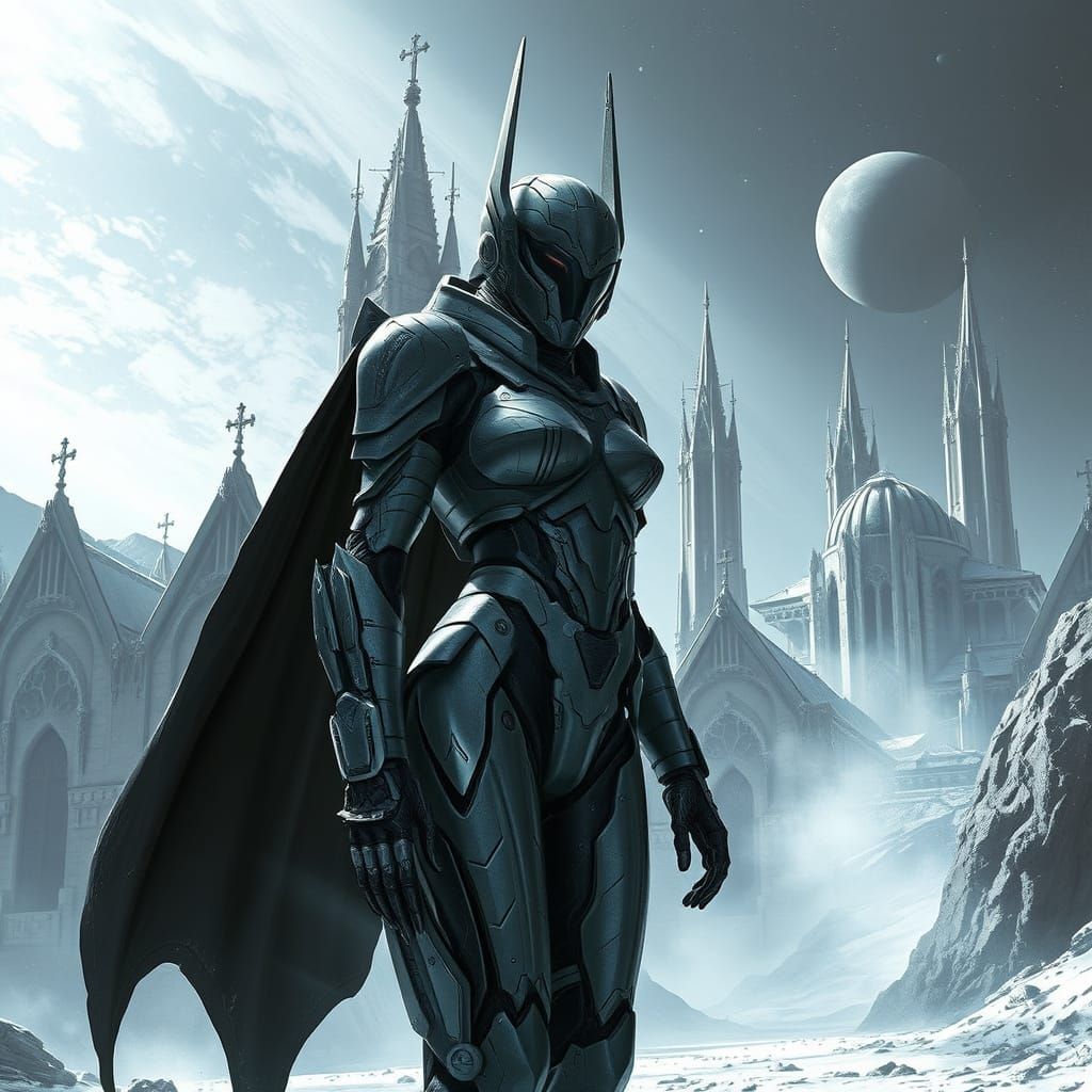 Starship Queen in Gothic Cathedral Ship Armada