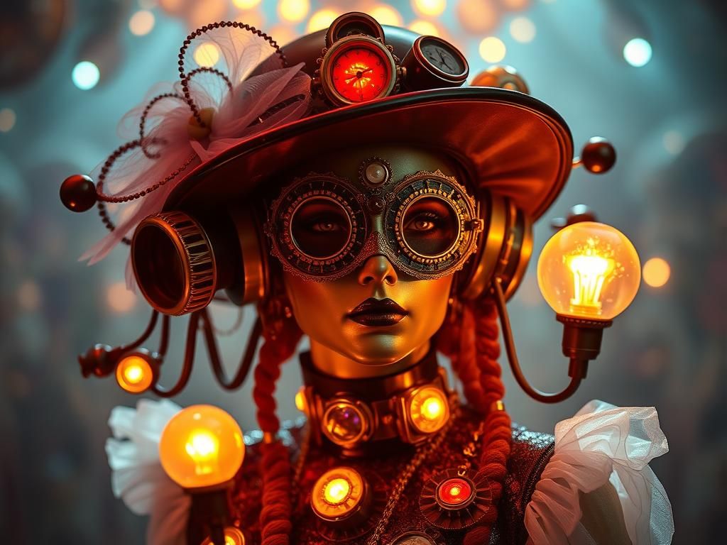 Steampunk Nouveau Jugglenaut in Space Masquerade