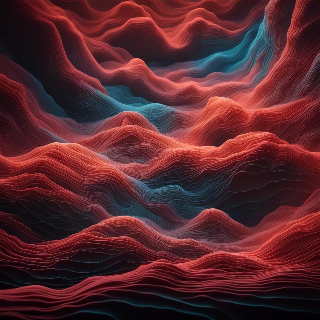 Living Network: AI Visualization in Contemporary Style