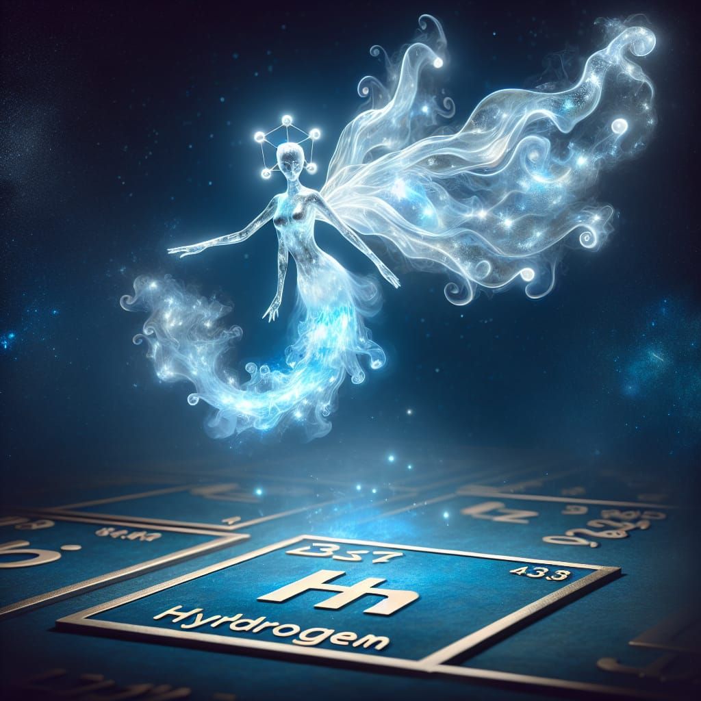 Luminescent Hydrogen Elemental with Ethereal Wings